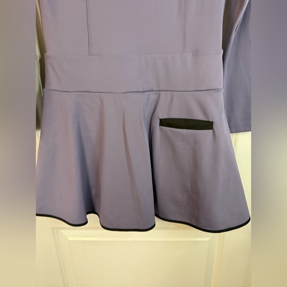 Olaya Women’s Purple & Black UV50+ Long Sleeve Balance Golf Dress - Size Large - Picture 5 of 10